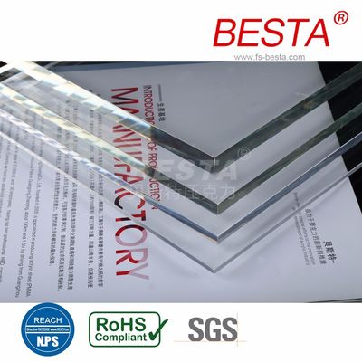 Transparent Acrylic Diffuser Sheet 10mm Acrylic Panels For Fluorescent Lighting