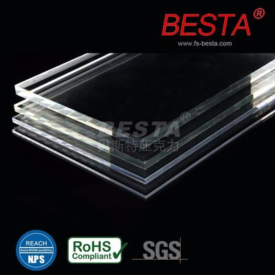 Transparent Acrylic Diffuser Sheet 10mm Acrylic Panels For Fluorescent Lighting