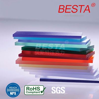 Colored 4X8 Exterior Acrylic Fence Panels Weather Proof OEM / ODM