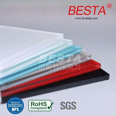 Colored 4X8 Exterior Acrylic Fence Panels Weather Proof OEM / ODM