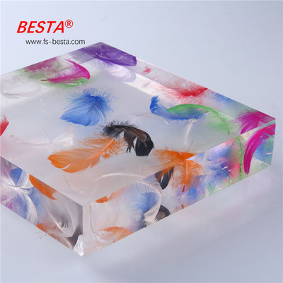 Partition Wall Decorative Acrylic Sheets 30mm Thick Wear Resistance