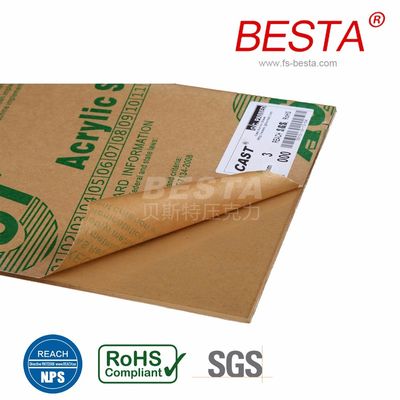BESTA 2mm-100mm Thick Colored Clear Plastic Sheets Uv Transmitting Acrylic Sheet