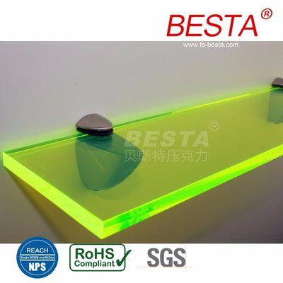 2.8-15mm Glossy Fluorescent Neon Acrylic Sheet Led Light Diffusing Acrylic Sheet