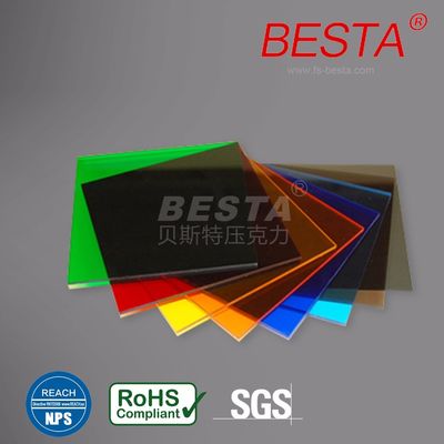 Plain Translucent Colored Acrylic Sheets 4x6feet Weather Resistance