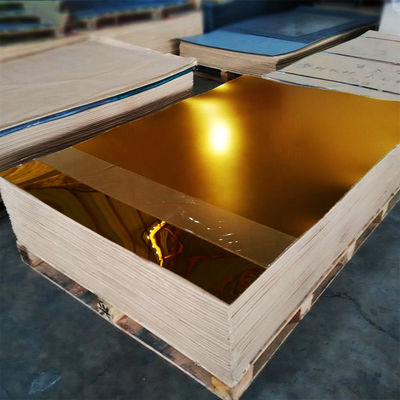 Laser Cut Engraved Gold Mirror Acrylic Sheets 4x8 Feet 2mm High Durability