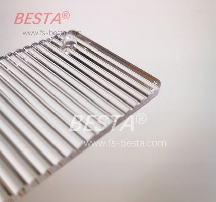 PMMA Transparent Textured Clear Acrylic Sheet 6mm Stone Grain