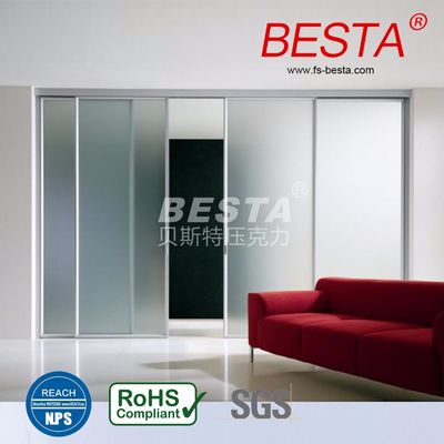 Customized Anti UV Acrylic Sliding Door Panels Weather Resistance