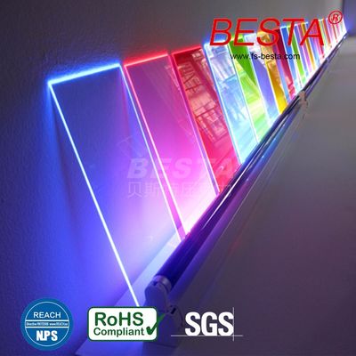 Weather Resistance LED Light Guide Acrylic Sheet 2.8mm-150mm Durable