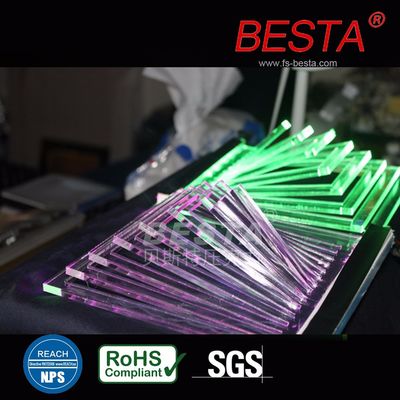 Edge Lit Neon Fluorescent Acrylic Sheet Acrylic Led Sign Board 2.8mm-15mm